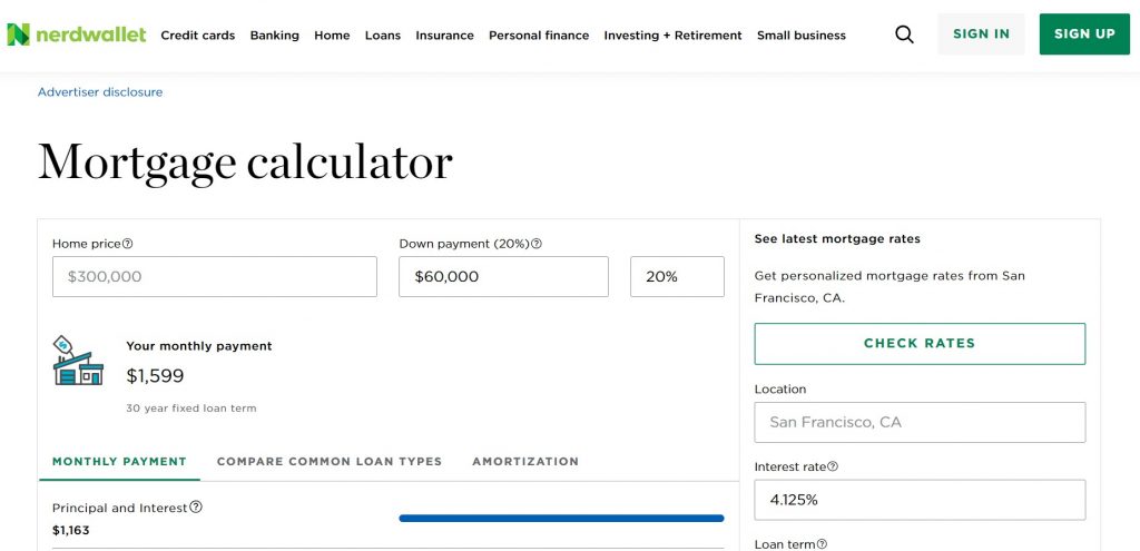 calculateur de prêt hypothécaire